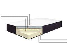 Beliani Obojestransko ležišče iz gel pene s snemljivo prevleko 140 x 200 cm ALLURE