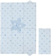 Ceba Baby Zvezde potovalna podloga za previjanje, 60x40 cm modra