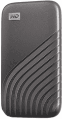 Western Digital My Passport SSD disk, 4 TB, USB-C 3.2, siv (WDBAGF0040BGY-WESN)