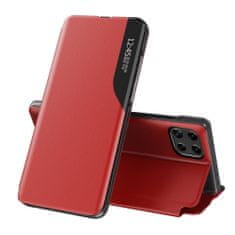 MG Eco Leather View knjižni ovitek za Samsung Galaxy A22 4G, rdeča