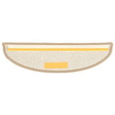 Vidaxl Preproge za stopnice 15 kosov rjave 56x17x3 cm