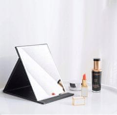 Korbi Žepno zložljivo ogledalo KORBI, črno, kompaktno