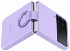 Samsung Galaxy Z Flip4 ovitek, z držalom, silikonski, vijoličen (EF-PF721TVEGWW)