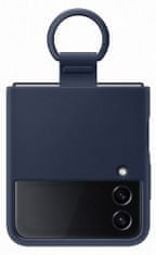 Samsung Galaxy Z Flip4 ovitek, z držalom, silikonski, moder (EF-PF721TNEGWW)