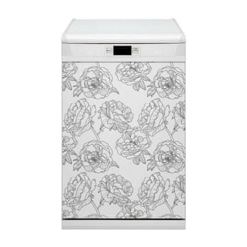 tulup.si Nalepka na pomivalni stroj Narisane vrtnice