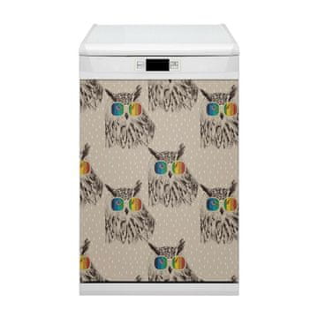 tulup.si Nalepka na pomivalni stroj Sove z očali