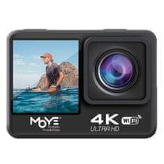 Moye Ventrue 4K Duo akcijska kamera, črna