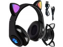 Alum online Brezžične slušalke z mačjimi ušesi - B39M, črne