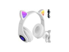 Alum online Brezžične slušalke z mačjimi ušesi - B39M, bele
