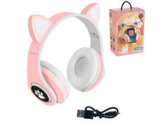 Alum online Brezžične slušalke z mačjimi ušesi - B39M, roza