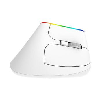 Delux Ergonomska vertikalna brezžična miška RGB 1600DPI