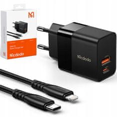 Mcdodo MCDODO USB POLNILEC USB-C 20W + KABEL ZA IPHONE CH-1952
