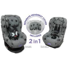 Dooky prevleka za avtomobilski sedež Seat Cover Group1 Grey Stars