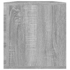 Vidaxl Omara za vinilne plošče, sonoma hrast siva, 71x34x36 cm