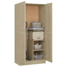 Vidaxl Garderobna omara sonoma hrast 82,5x51,5x180 cm iverna plošča