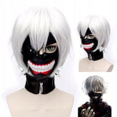 Korbi Peruka Tokyo Ghoul - Kaneki Ken Cosplay - Siva
