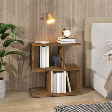 Vidaxl vidaXL Nočna omarica dimljen hrast 50x30x51,5 cm
