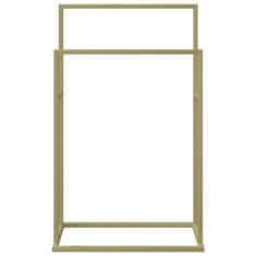 Vidaxl Prostostoječe stojalo za brisače zlato 48x24x78,5 cm železo