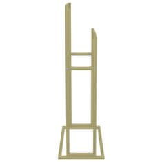 Vidaxl Prostostoječe stojalo za brisače zlato 48x24x78,5 cm železo