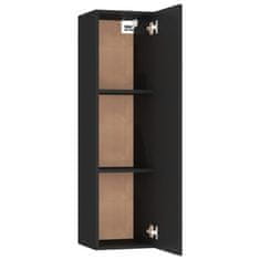 Vidaxl TV omarica 2 kosa črna 30,5x30x110 cm iverna plošča