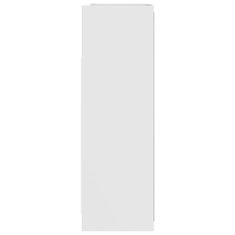 Vidaxl Kopalniška omarica z ogledalom bela 62,5x20,5x64 cm