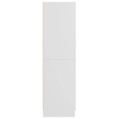 Greatstore Garderobna omara bela 82,5x51,5x180 cm iverna plošča