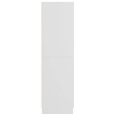 Vidaxl Garderobna omara bela 82,5x51,5x180 cm iverna plošča