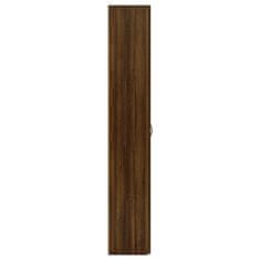 Greatstore Pisarniška omara rjavi hrast 60x32x190 cm konstruiran les