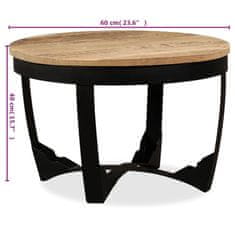Vidaxl Stranska mizica iz neobdelanega mangovega lesa 60x40 cm