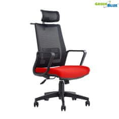 GreenBlue Ergonomski pisarniški stol z nastavljivim naslonom za glavo in hrbet, GB180