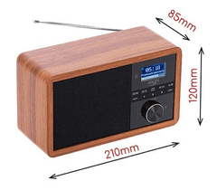 Adler Radio retro AD1184 Radio Dab+ Bluetooth