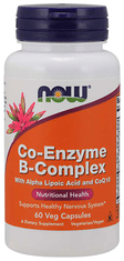 NOW Foods Co-Enzyme Vitamin B-kompleks (aktivna oblika koencima), 60 zeliščnih kapsul