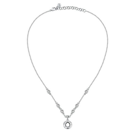 Morellato Bleščeča jeklena ogrlica s kristali Bagliori SAVO04