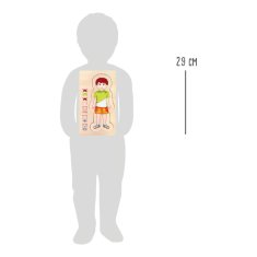 Legler Majhne noge Lesene igrače Anatomija Puzzle Tim