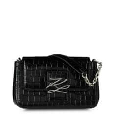 Karl Lagerfeld Ženska usnjena ročna torbica, črna, 22x12x6 cm