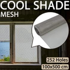 Vidaxl Mreža iz nerjavečega jekla 100x500 cm srebrna