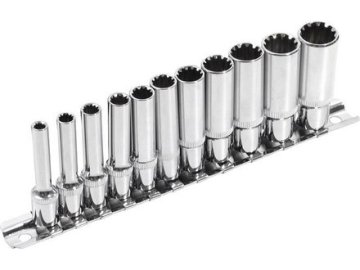 Extol Premium Extol Premium vtičnice (8818110) podaljšane, MULTI-LOCK, komplet 11 kosov, CrV