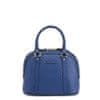 Gucci Ženska usnjena ročna torbica, modra, 24,5x18,5x12 cm