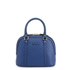 Ženska usnjena ročna torbica, modra, 24,5x18,5x12 cm