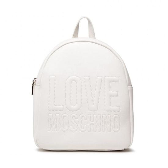 Love Moschino Ženska torbica nahrbtnik, bela, 26x30x12 cm