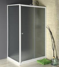 AQUALINE AMADEO Pravokotni Drsni Tuš Kout 1100x800 mm, L/P, Opečno Steklo
