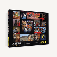 Chronicle Books Puzzle Star Trek mačke 1000 kosov