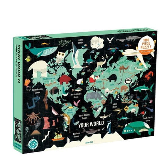 Mudpuppy Puzzle Tvoj svet 1000 kosov