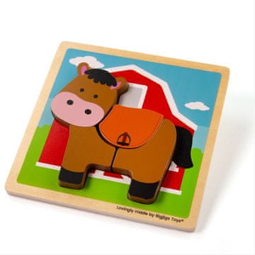 Bigjigs Toys Vstavljiva sestavljanka Konj