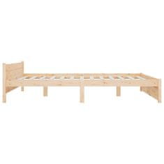 Vidaxl Posteljni okvir iz trdnega lesa 160x200 cm