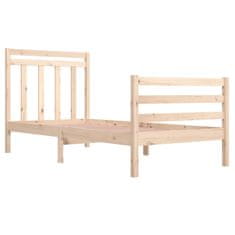 Vidaxl Posteljni okvir iz trdnega lesa 90x200 cm
