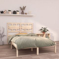 Vidaxl Posteljni okvir iz trdnega lesa 120x190 cm 4FT