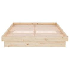 Vidaxl Posteljni okvir iz trdnega lesa 120x200 cm