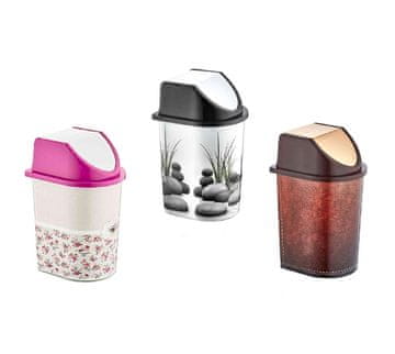 Plasty Love Zabojnik za smeti 5,7L DEKOR, mešanica dekorjev