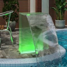 shumee Fontana za bazen z RGB LED lučkami in priključkom akril 51 cm